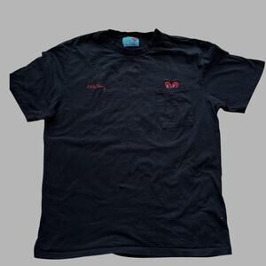 Keith Haring x Shoe Palace Black Tee 2XL Embroidered Signature Heart Pocket